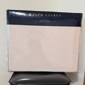 NWT Ralph Lauren Soft Cream Knit Blanket Cotton